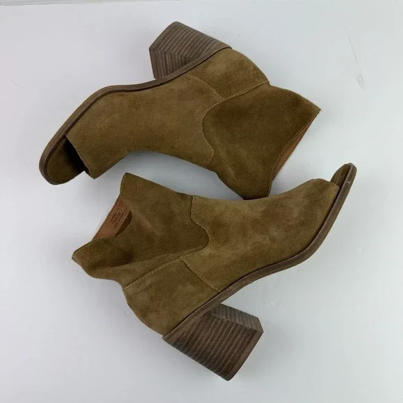 Lucky Brand Ryemi Tan Soft Suede booties size 7.5 M MSRP $130 - Picture 13 of 14